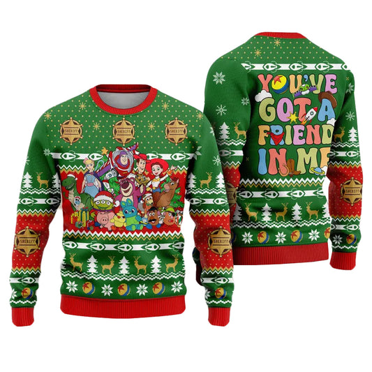 Toy Story You've Got A Friend In Me Ugly Christmas Sweater 2025 – Moonbestprint