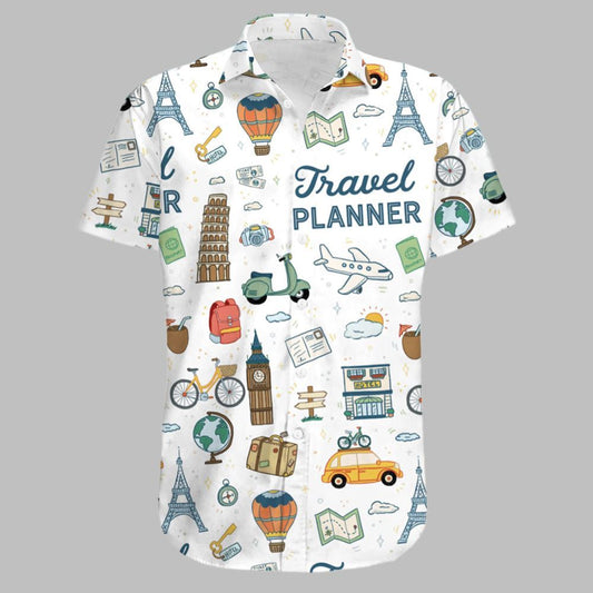 Travel Planner Hawaiian Shirt - Moonbestprint