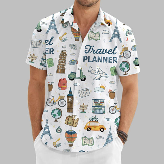 Travel Planner Hawaiian Shirt - Moonbestprint