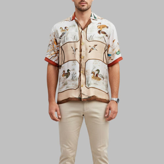 Travis Kelce Wood Duck Hawaiian Shirt - Moonbestprint