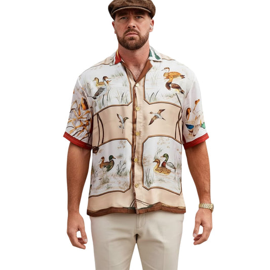 Travis Kelce Wood Duck Hawaiian Shirt Moonbestprint