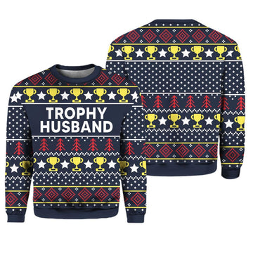Trophy Husband Ugly Christmas Sweater - Moonbestprint