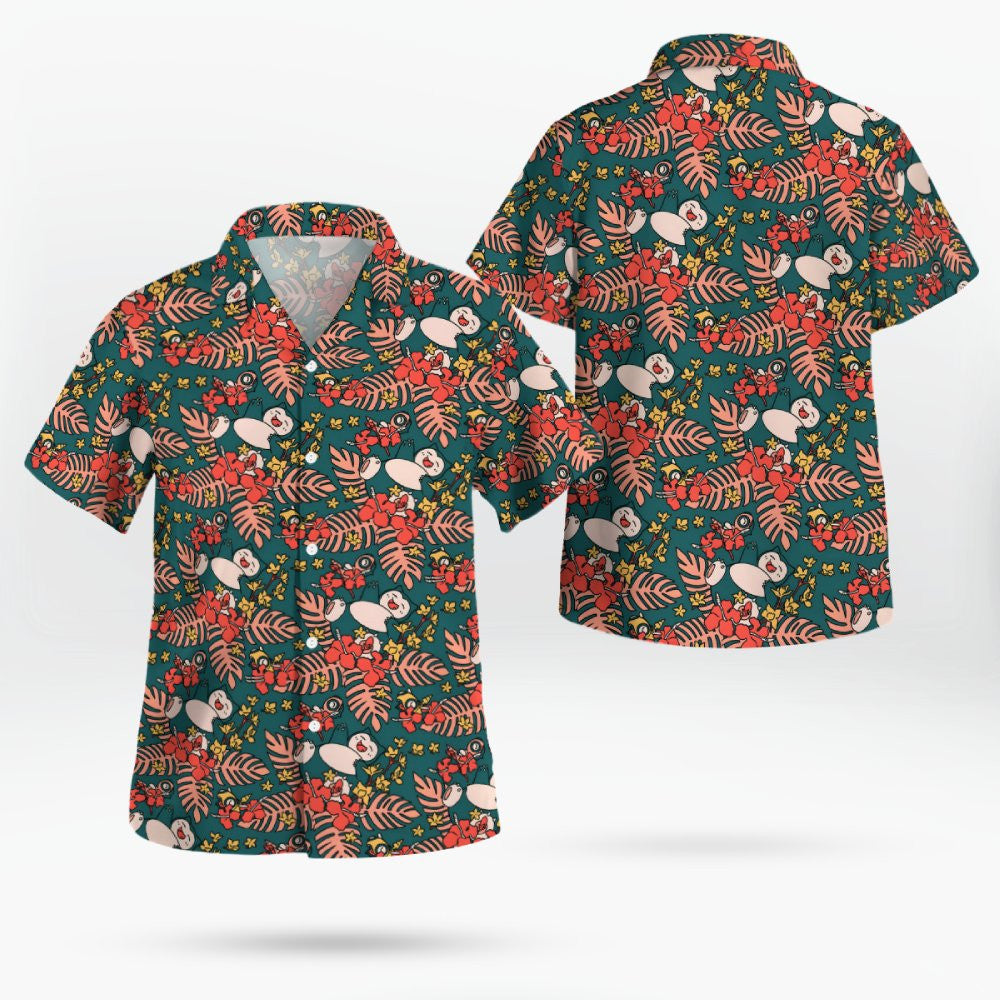 Tropical Floral Pokemon Hawaiian Shirt – Moonbestprint