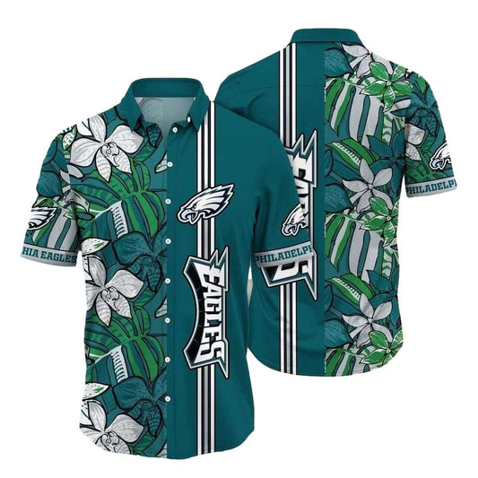 Philadelphia Eagles Tropical Pineapple Fanfare Hawaiian Shirt - Moonbestprint