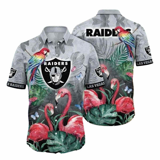 Tropical Raider Flamingo And Parrot Paradise Hawaiian Shirt - Moonbestprint
