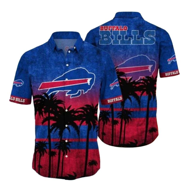 Tropical Sunset Buffalo Bills Fan Hawaiian Shirt - Moonbestprint