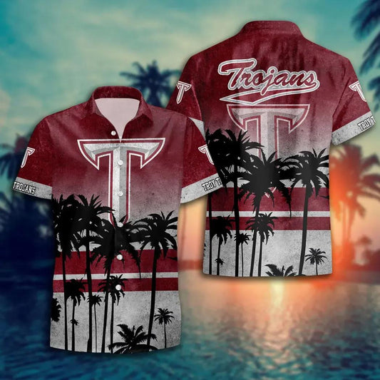 Troy Trojans Style Hot Trending Summer Aloha Hawaiian Shirt, NCAA Hawaiian Shirt Moonbestprint