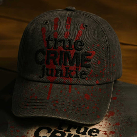 True Crime Junkie Bloodstained Hat -Moonbestprint