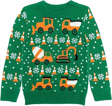 Tstars Construction Trucks Ugly Christmas Sweater 2025 – Moonbestprint