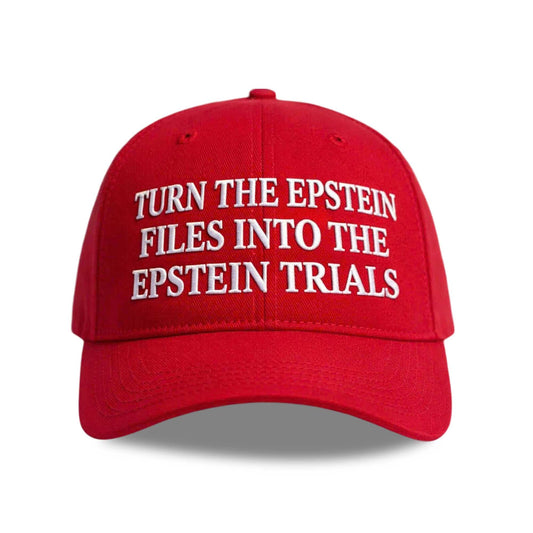 Turn The Epstein Files Into The Epstein Trials Hat -Moonbestprint