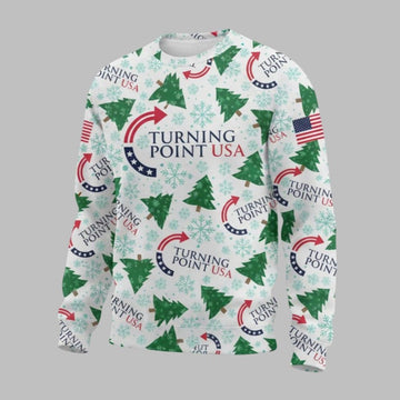 Turning Point USA Charlie Kirk Ugly Christmas Sweater - Moonbestprint