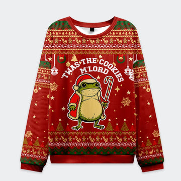 Twas The Cookies Frog Ugly Christmas Sweater – Moonbestprint