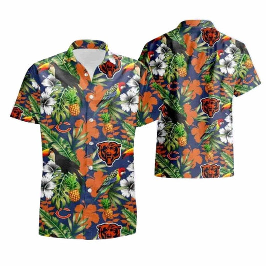 Twilight Tropic Chicago Bears Hawaiian Shirt - Moonbestprint