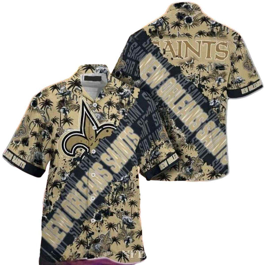 Twilight Tropics New Orleans Saints Hawaiian Shirt - Moonbestprint