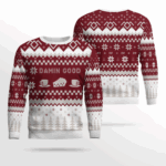 Twin Peaks Damn Good Holiday Ugly Christmas Sweater 2025 Deep Red – Moonbestprint