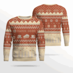 Twin Peaks Damn Good Holiday Ugly Christmas Sweater 2025 Orange – Moonbestprint