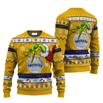 Twisted Tea Grinch Hand Stock Ugly Sweater – Moonbestprint