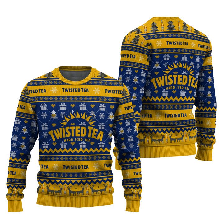 Twisted Tea Snowing Christmas Ugly Sweater – Moonbestprint