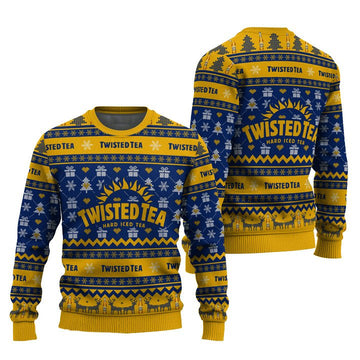 Twisted Tea Snowing Christmas Ugly Sweater – Moonbestprint
