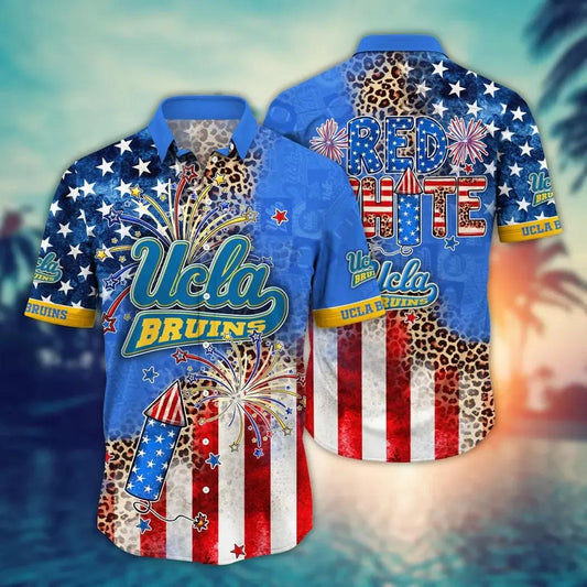 UCLA Bruins NCAA Aloha Hawaiian Shirt, NCAA Hawaiian Shirt Moonbestprint