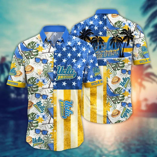 UCLA Bruins NCAA Flower Aloha Hawaiian Shirt 10, NCAA Hawaiian Shirt Moonbestprint