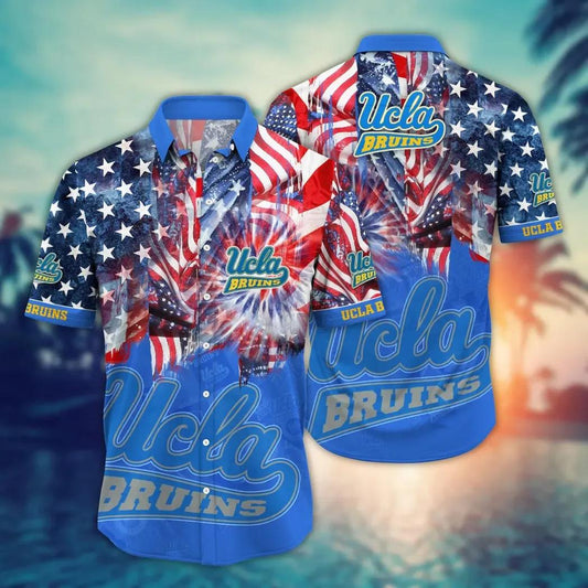 UCLA Bruins NCAA Flower Aloha Hawaiian Shirt 12, NCAA Hawaiian Shirt Moonbestprint