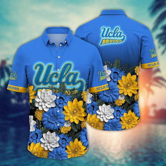 UCLA Bruins NCAA Flower Aloha Hawaiian Shirt 13, NCAA Hawaiian Shirt Moonbestprint