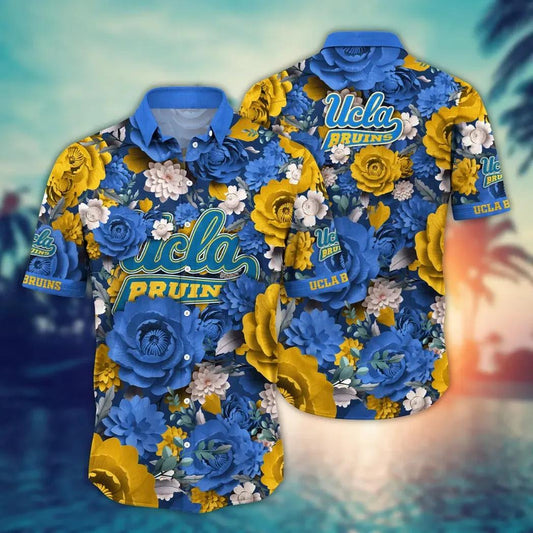 UCLA Bruins NCAA Flower Aloha Hawaiian Shirt 4, NCAA Hawaiian Shirt Moonbestprint