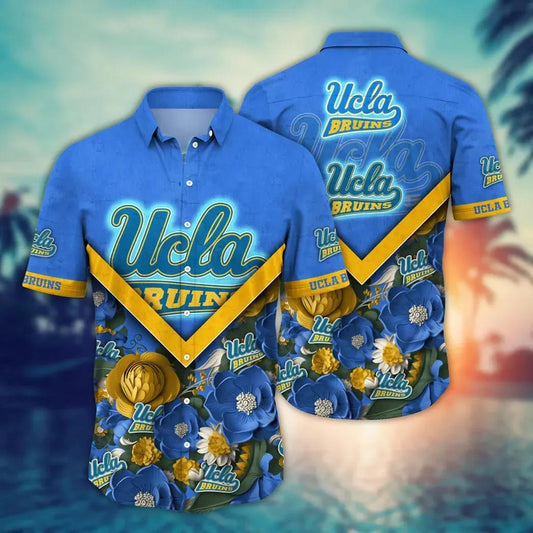 UCLA Bruins NCAA Flower Aloha Hawaiian Shirt 5, NCAA Hawaiian Shirt Moonbestprint