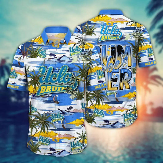 UCLA Bruins NCAA Flower Aloha Hawaiian Shirt 8, NCAA Hawaiian Shirt Moonbestprint