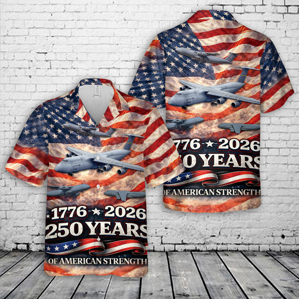 US Air Force America 250 1776-2026 Patriotic Hawaiian Shirt – Moonbestprint