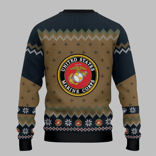US Marine Veteran Ugly Sweater 2026 Christmas - Moonbestprint
