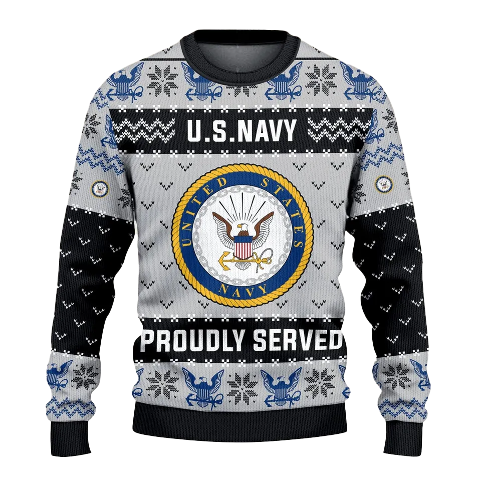 US Navy 250th Years USA Ugly Christmas Sweater – Moonbestprint