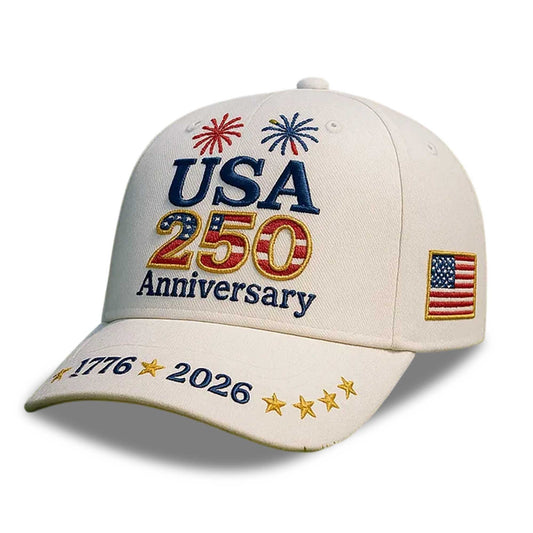 USA 250 Anniversary 1776-2026 Hat -Moonbestprint