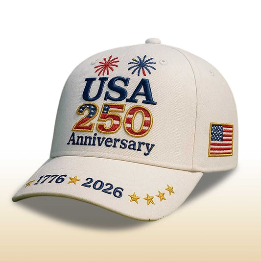 USA 250 Anniversary 1776-2026 Hat -Moonbestprint