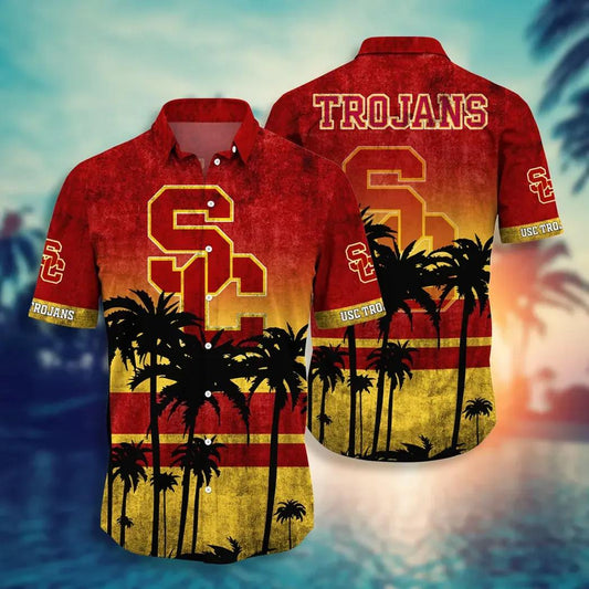 USC Trojans Aloha Hawaiian Shirt, NCAA Hawaiian Shirt Moonbestprint