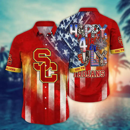 USC Trojans NCAA Aloha Hawaiian Shirt, NCAA Hawaiian Shirt Moonbestprint