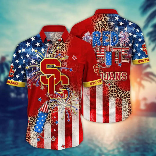 USC Trojans NCAA Aloha Hawaiian Shirt 2, NCAA Hawaiian Shirt Moonbestprint