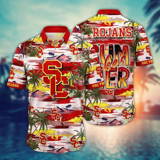 USC Trojans NCAA Flower Aloha Hawaiian Shirt 8, NCAA Hawaiian Shirt Moonbestprint