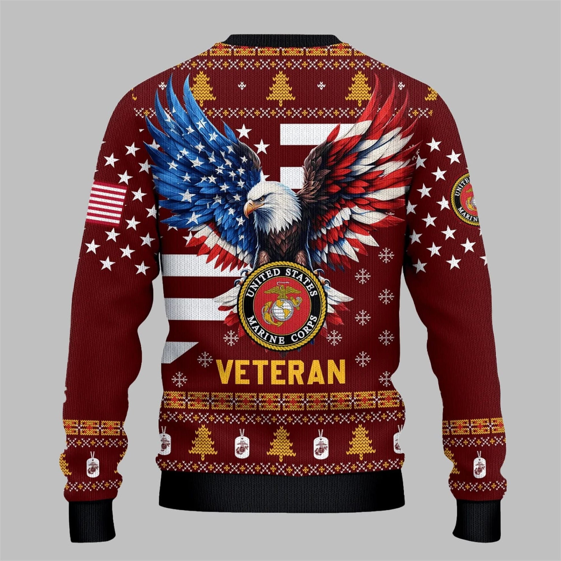 USMC Veteran Ugly Sweater 2026 Christmas - Moonbestprint