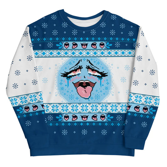 Ugly Ahegao Christmas Sweater 2025 – Moonbestprint