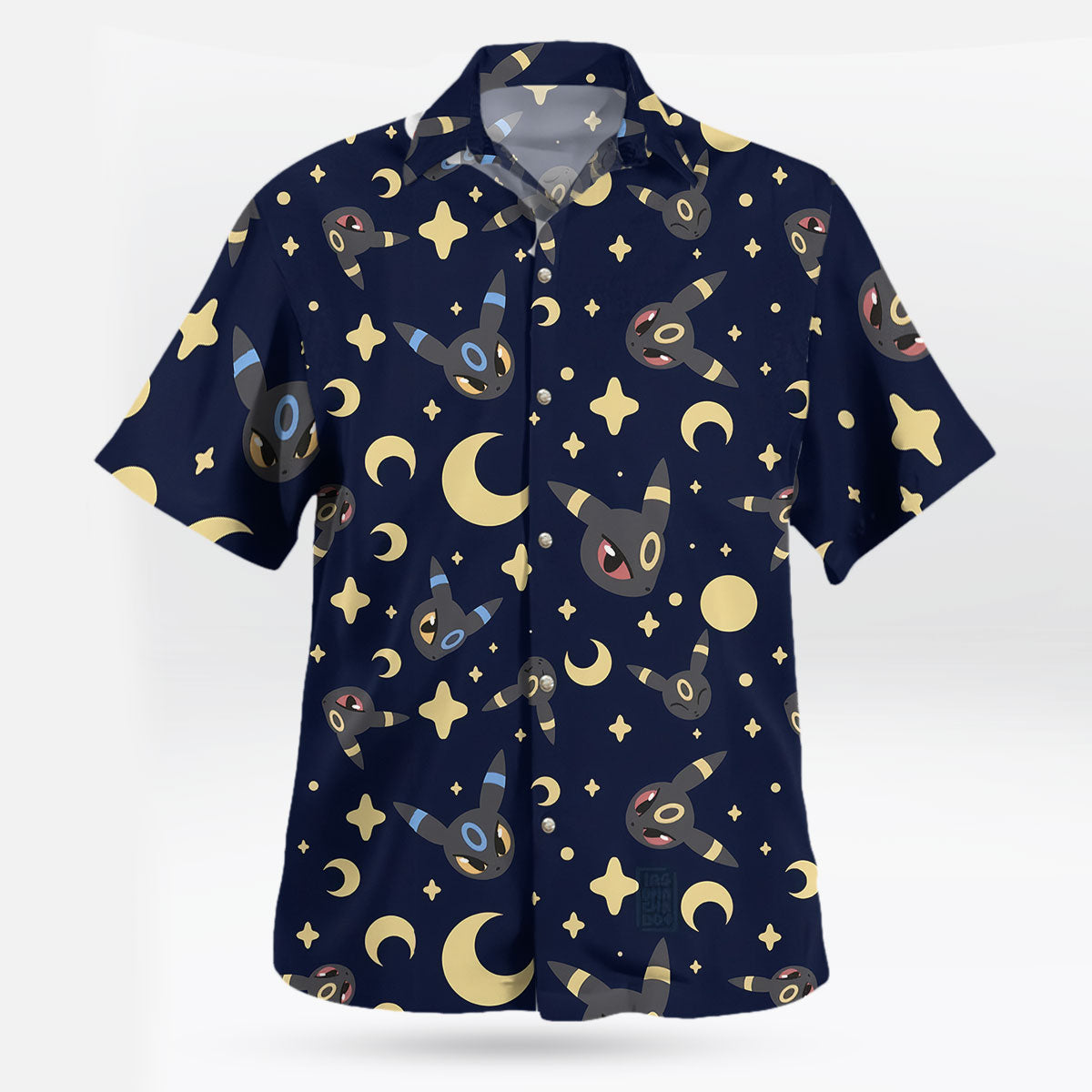 Umbreon Pokemon Hawaiian Shirt Black Aloha Vibes Button-Up – Moonbestprint