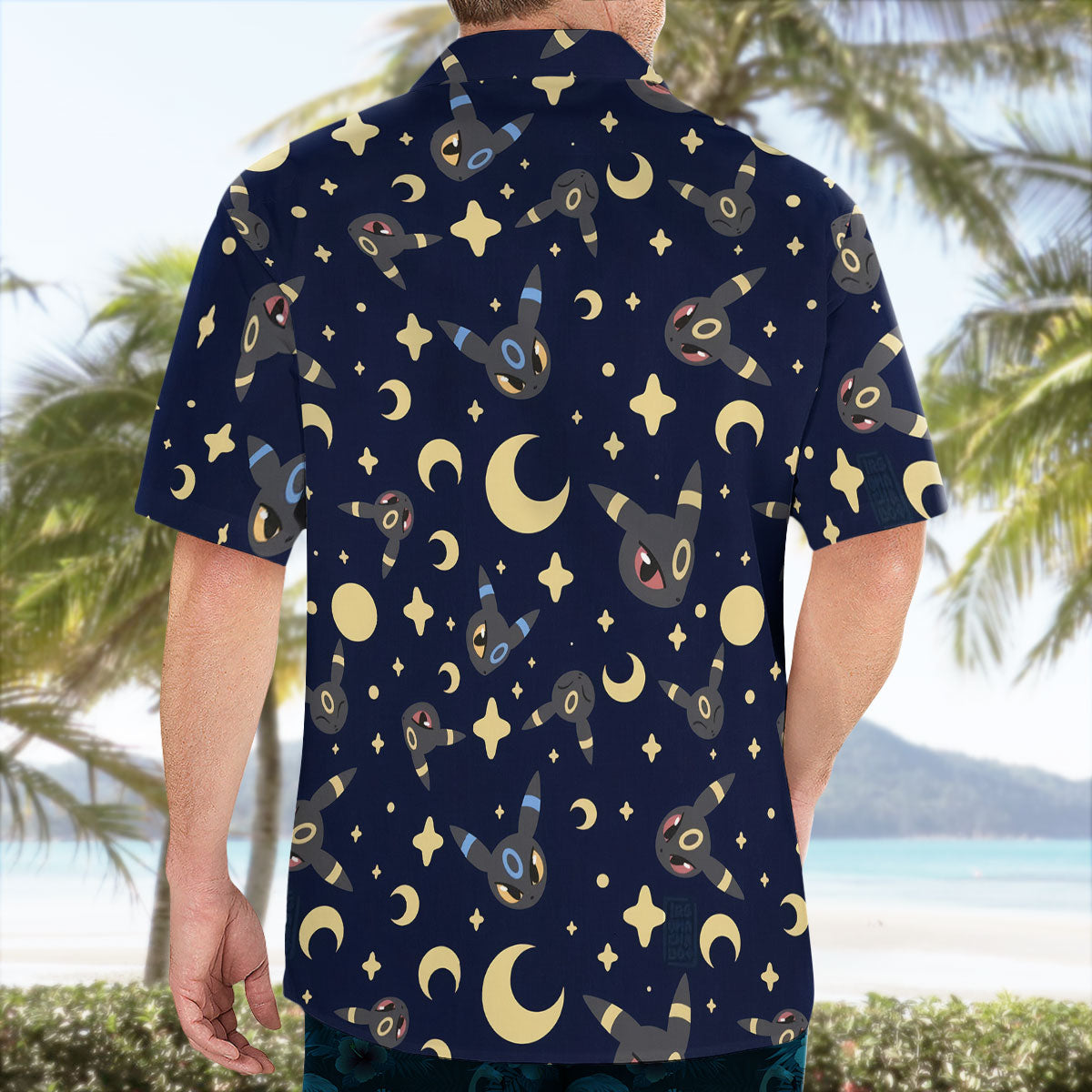 Umbreon Pokemon Hawaiian Shirt Black Aloha Vibes Button-Up – Moonbestprint