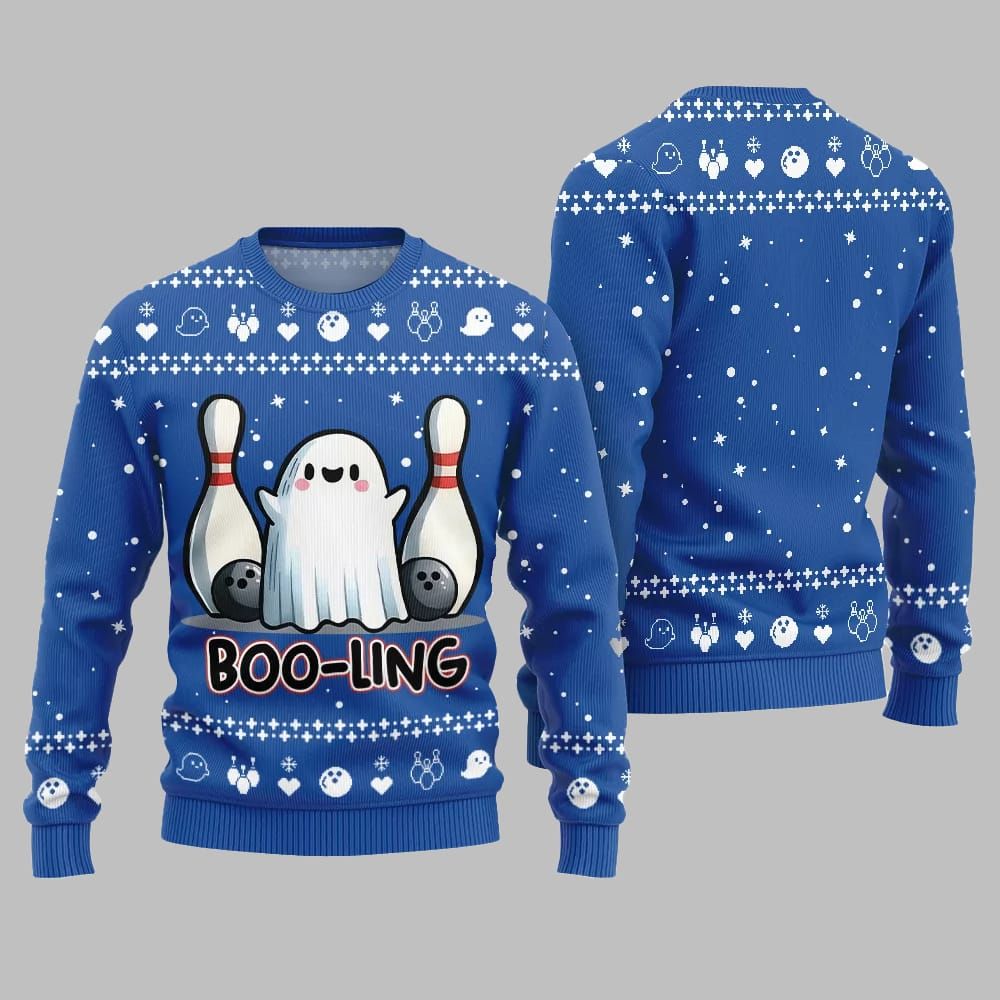 Unique Bowling Halloween Ugly Sweater Christmas 2026 - Moonbestprint