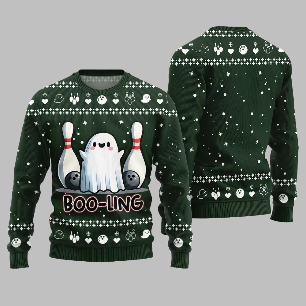 Unique Bowling Halloween Ugly Sweater Christmas 2026 - Moonbestprint