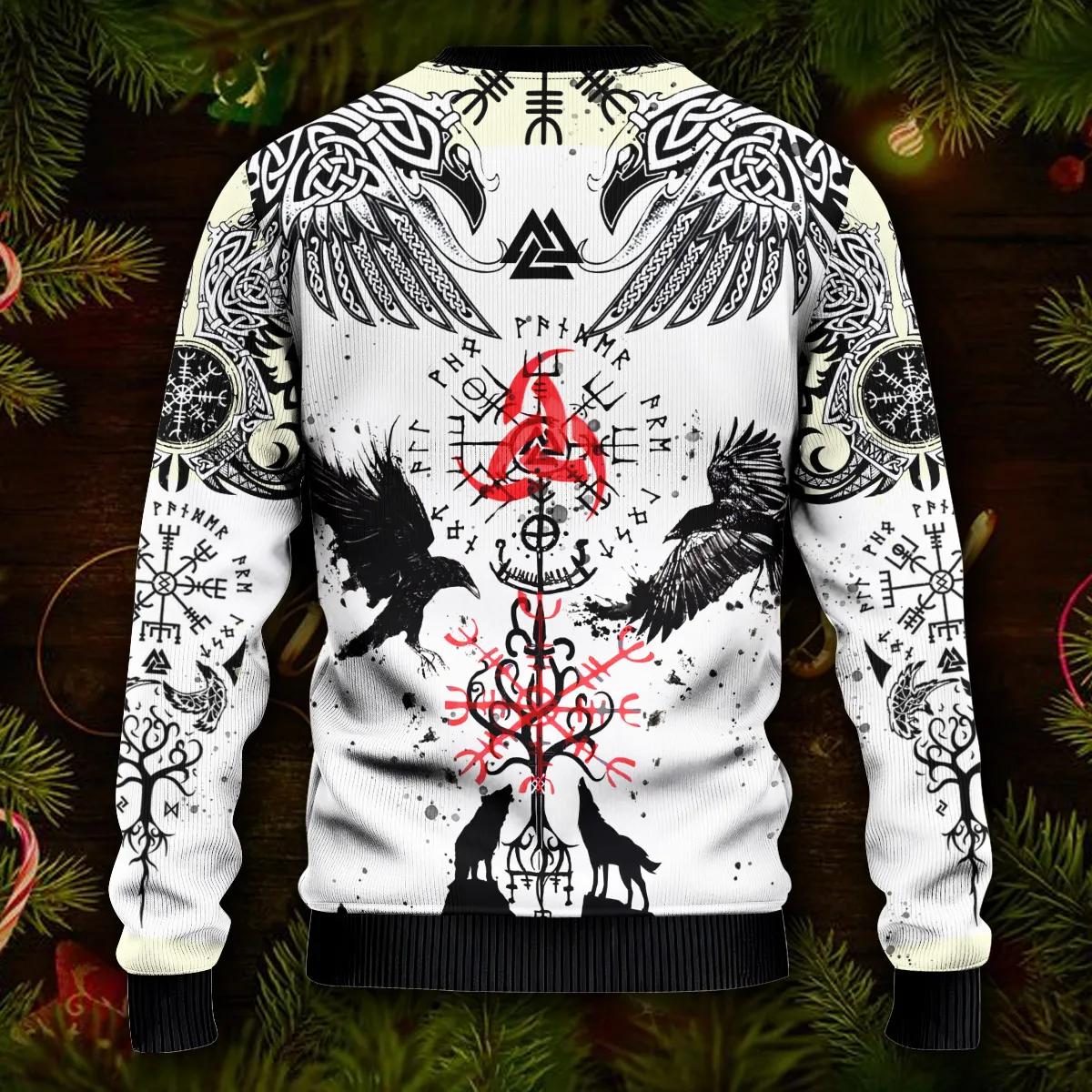 Unique Vegvisir Cool Viking Ugly Christmas Sweater Moonbestprint