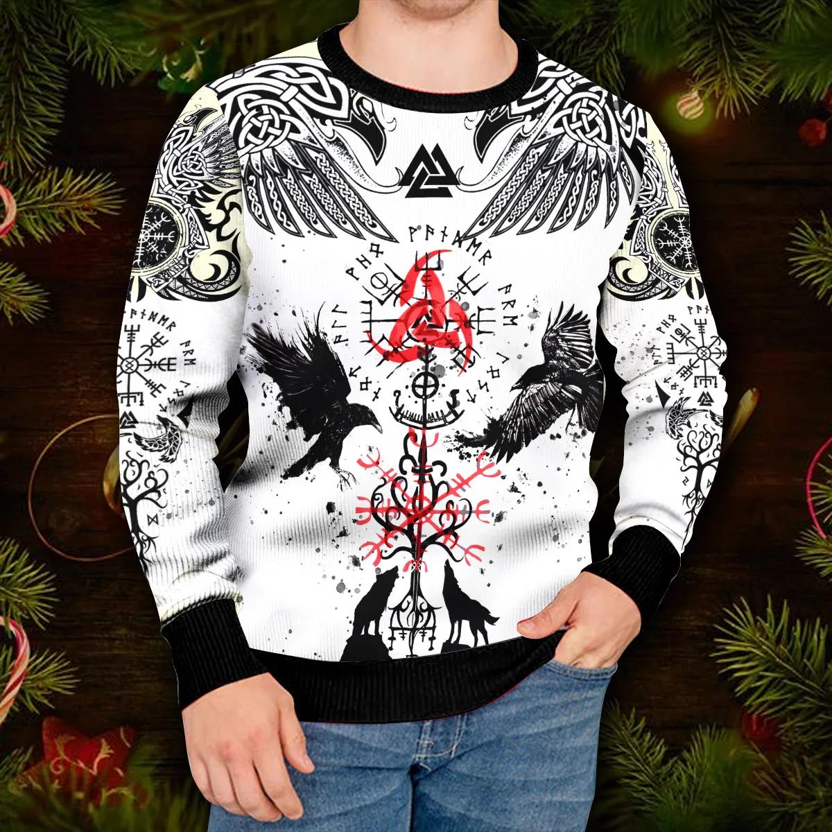 Unique Vegvisir Cool Viking Ugly Christmas Sweater Moonbestprint