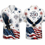 Unisex 250 Years Of Freedom Hawaiian Shirt 1776-2026 for Patriotic Fans – Moonbestprint