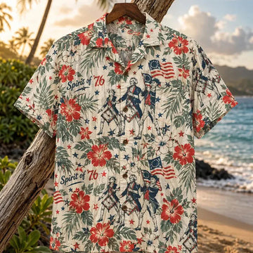 Unisex 250 Years of America Patriotic 4th of July Hawaiian Shirt for Patriotic Americans – Moonbestprint
