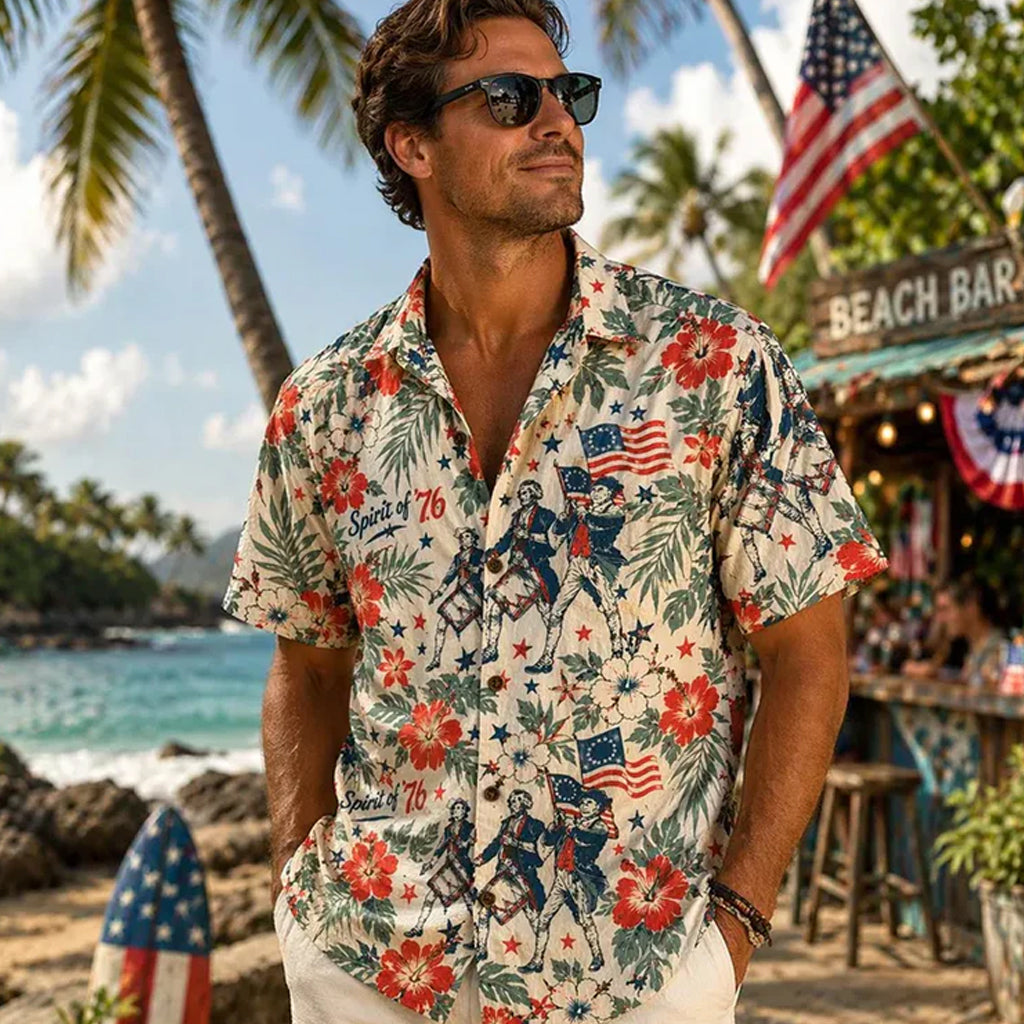 Unisex 250 Years of America Patriotic 4th of July Hawaiian Shirt for Patriotic Americans – Moonbestprint